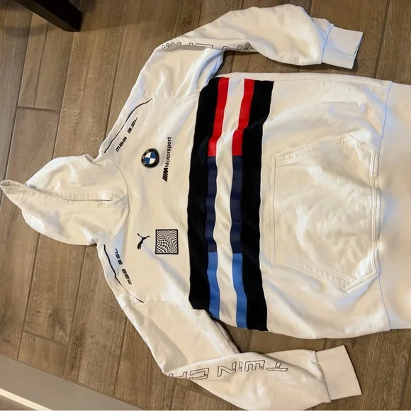 PUMA BMW M Motorsport Street pullover hoodie large - Picture 4 of 5